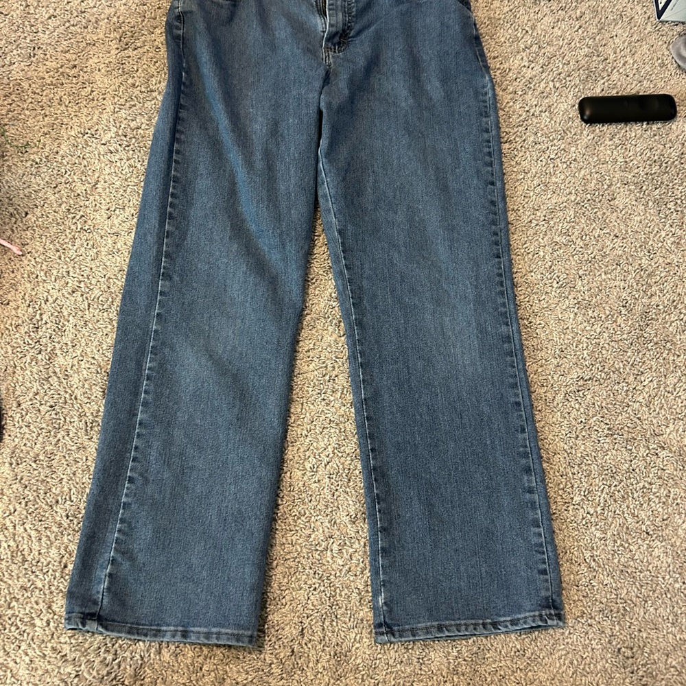 Classic Blue Denim Jeans - Size 12 Short